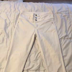 high waisted white skinny jeans